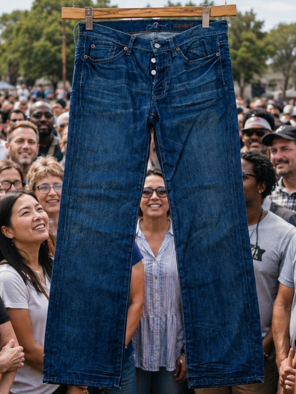 7FAM Standard fit jeans with cool textured design. Unused film shoot spare pair.